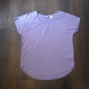 ST. TROPEZ Women's Large Lavender T-shirt
